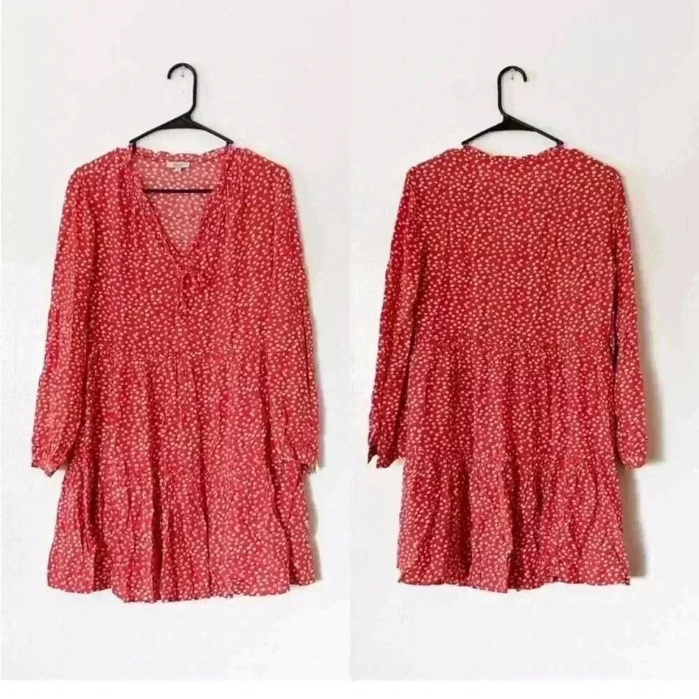RAILS Everly Carmine Daisies Women’s Mini Red Dress‎ Size XS NWT Boho, Girlcorp
